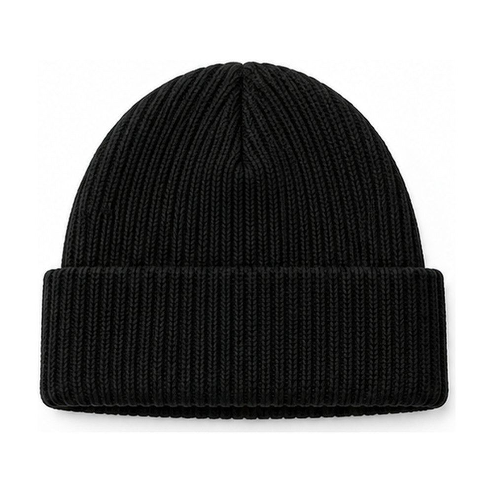 Ribbed Beanie – Black