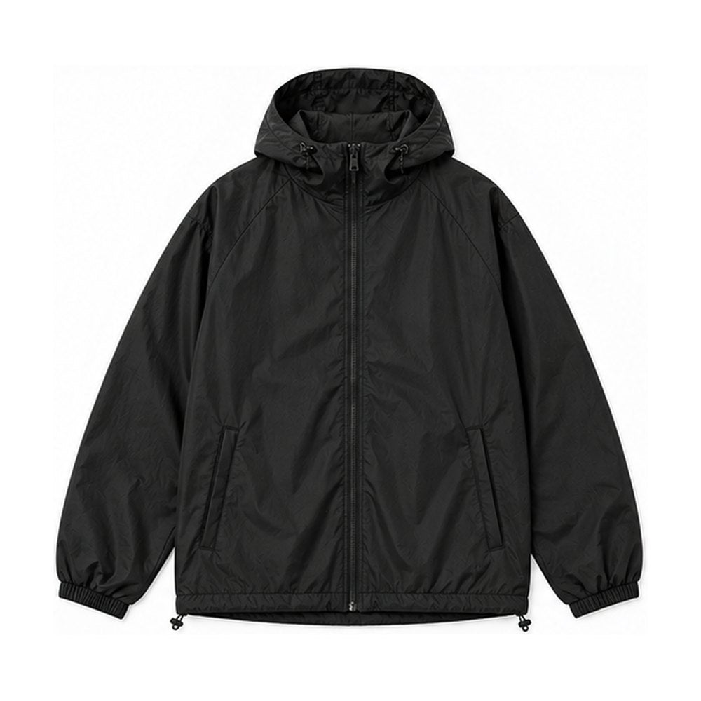 Hooded Windbreaker – Black