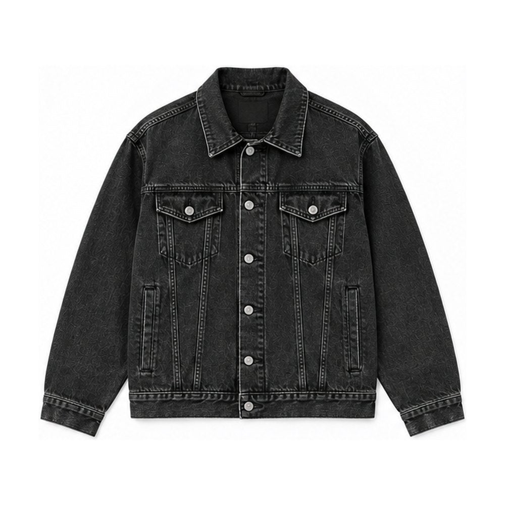 Denim Trucker Jacket – Washed Black