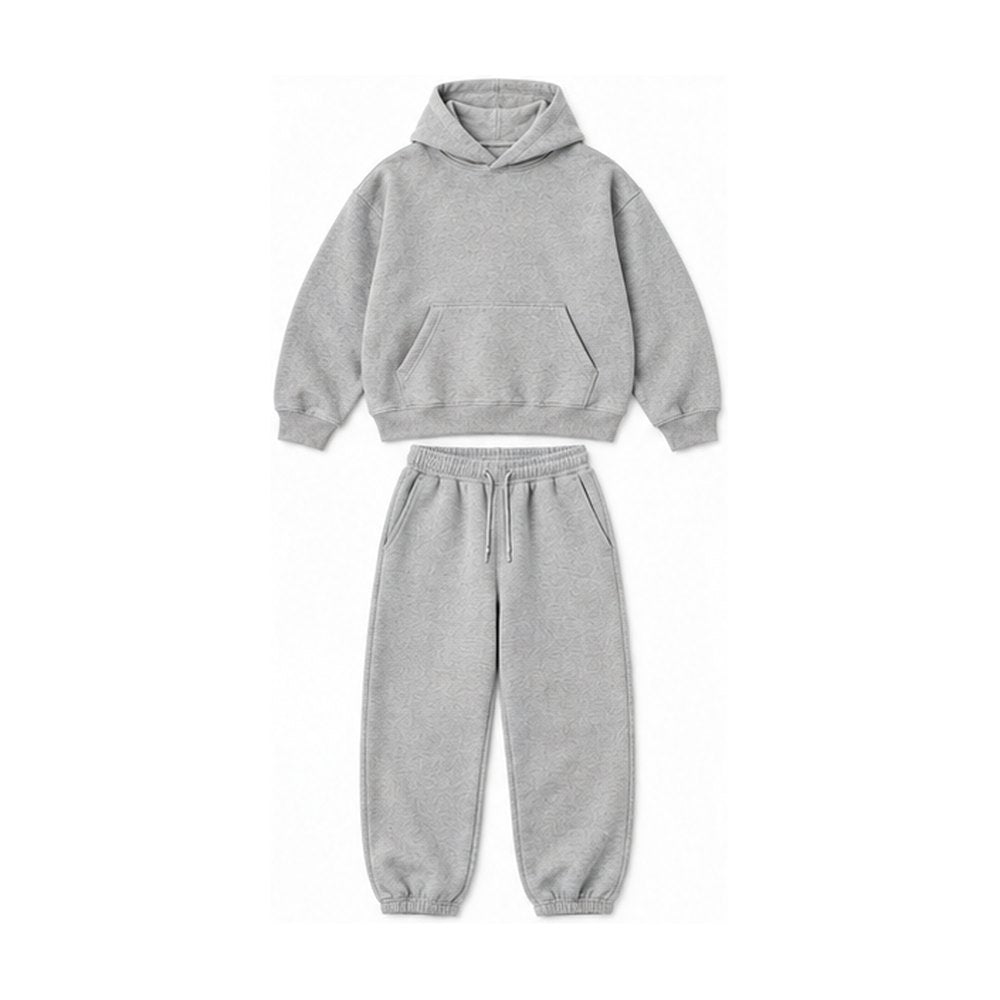 Fleece Tracksuit – Heather Grey