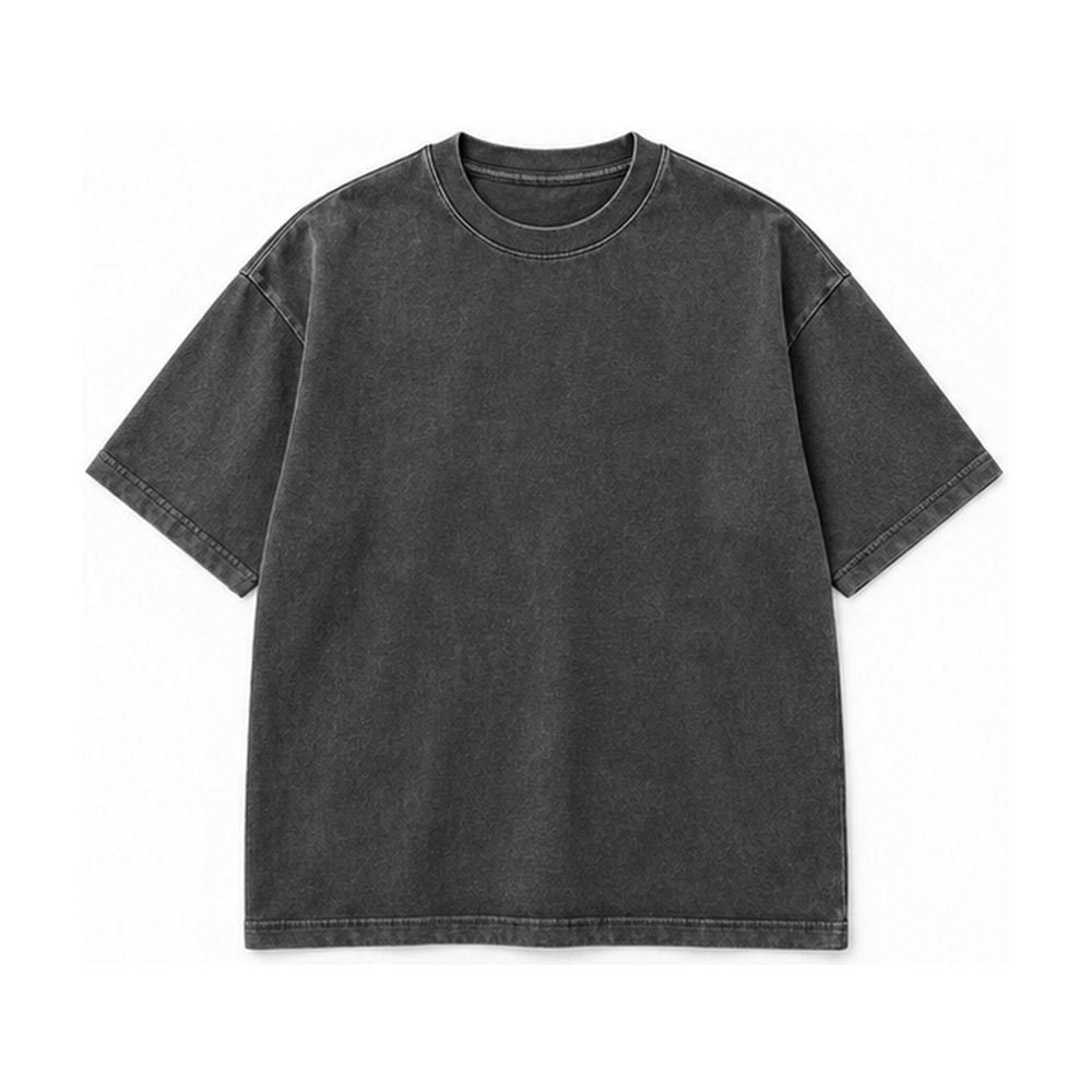 Washed Oversized Tee – Charcoal